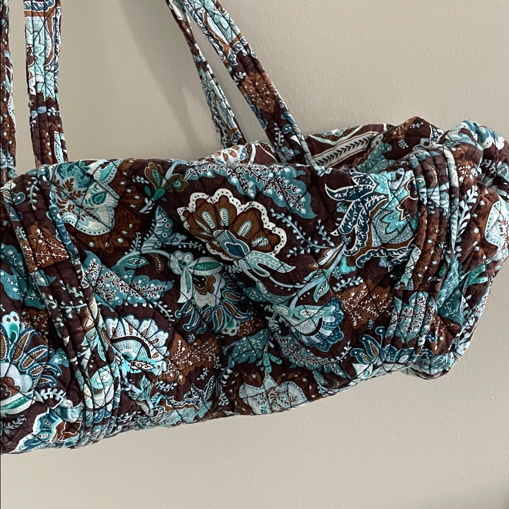 Vera Bradley Java Mocha Weekender Duffel Tote Bag… - image 7